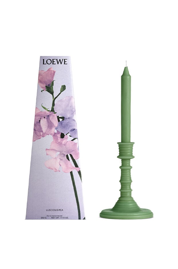 Luscious Pea wax candleholder