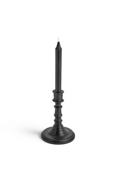 Liquorice wax candleholder