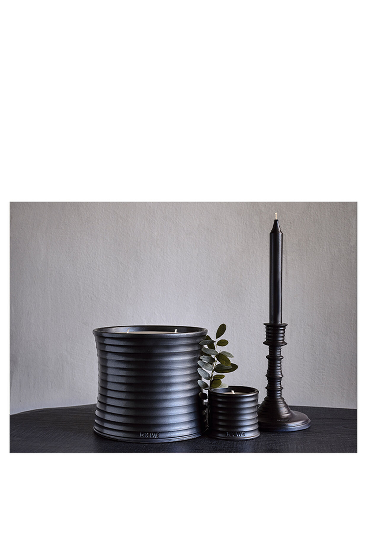 Liquorice wax candleholder 5 of 5